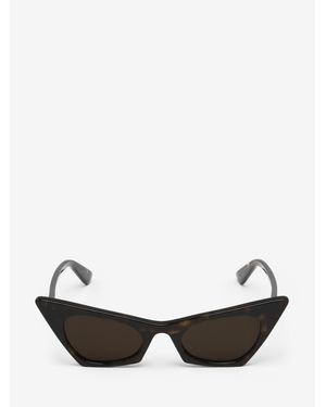 McQueen Spike Cat-Eye Sunglasses - Black
