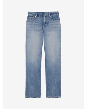 McQueen Deconstructed Waist Jeans - Blue