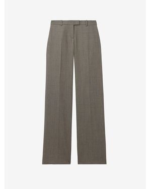 McQueen Straight Leg Bumster Trousers - Grey