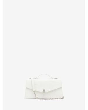McQueen Skull Top Handle - White