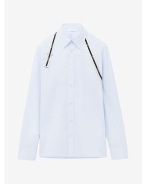 McQueen Logo Harness Shirt - White