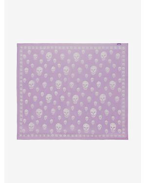 McQueen Classic Skull Foulard - Purple