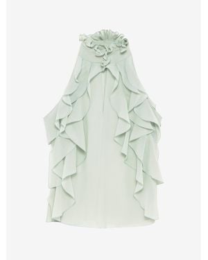 McQueen Ruffle Top - White