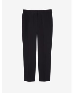 McQueen Tapered Mid-rise Crepe Trousers - Black