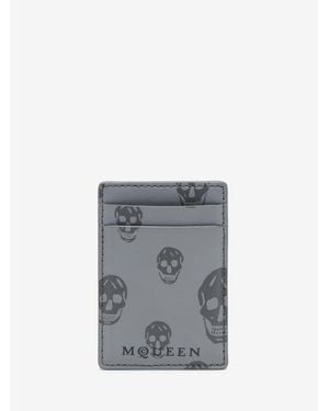 McQueen Mcqueen Magnetic Card Holder - Grey