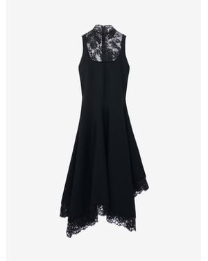 McQueen Heritage Lace Sleeveless Dress - Blue