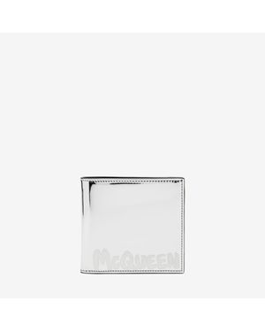 McQueen Mcqueenグラフィティ ビルフォールド ウォレット - ホワイト