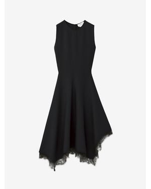 McQueen Asymmetrical Sleeveless Dress - Black