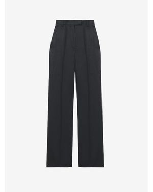McQueen High-Waisted Tailored Trousers - Blue