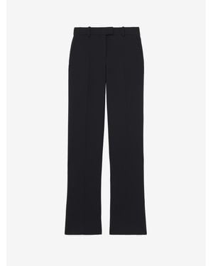 McQueen Wool Silk Tailored Trousers - White