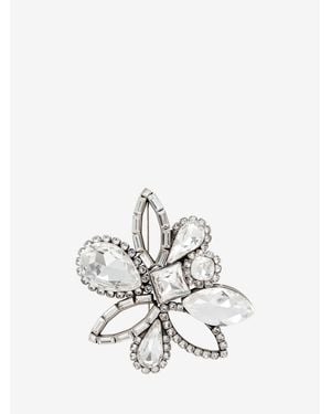 McQueen Chandelier Brooch - White