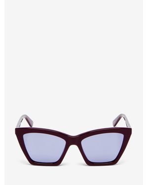 McQueen Spike Geometric Cat-Eye Sunglasses - Multicolour