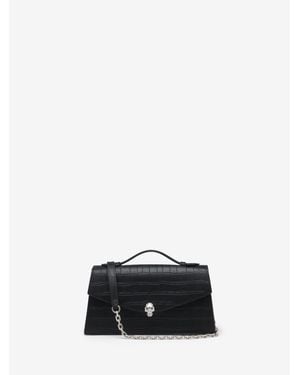 McQueen Skull Top Handle - Black