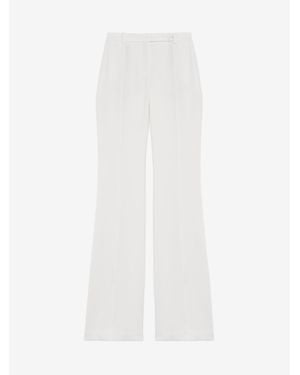 McQueen Narrow Bootcut Trousers - White