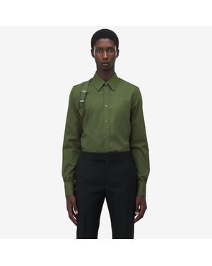 McQueen ハーネス シャツ - グリーン