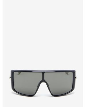 McQueen T-bar Visor Sunglasses - Grey