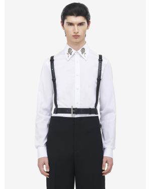McQueen T-bar Harness Belt - White