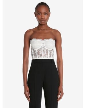 McQueen Lace Corset - White