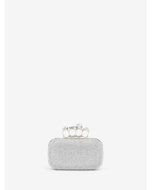 McQueen Knuckle Clutch - White