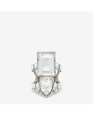 McQueen カクテル リング - メタリック