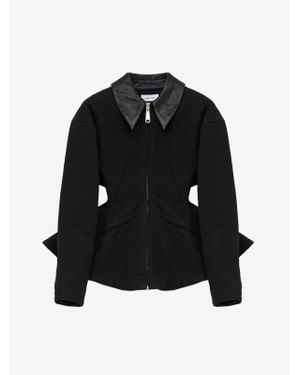 McQueen Bird Tail Back Jacket​ - Black