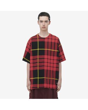 McQueen Macqueen タータン Tシャツ - レッド