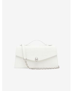 McQueen Skull Top Handle - White