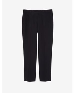 McQueen Tapered Mid-rise Crepe Trousers - Black