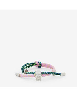 McQueen スカル コード ブレスレット - グリーン