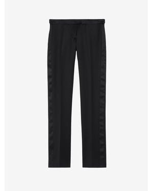 McQueen Tuxedo Trousers - Black