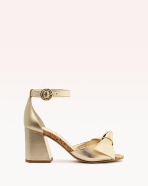 Alexandre Birman Maxi Clarita Flare 75 Golden - Natural