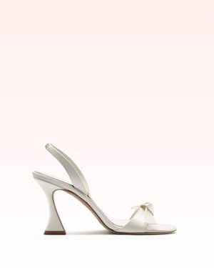 Alexandre Birman Clarita Sling 85 Satin - Natural