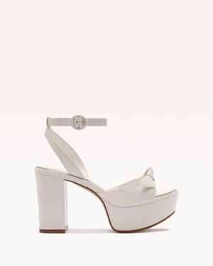 Alexandre Birman Clarita Tie Platform - White