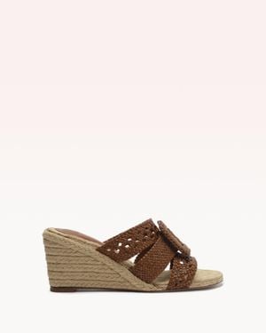 Alexandre Birman Lana 75 Demi Wedge - Brown