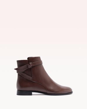 Alexandre Birman Asymmetric Clarita Bootie 15 - Brown
