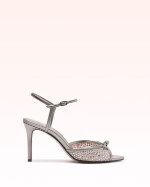 Alexandre Birman Slim Clarita Crystal Net 85 - Natural