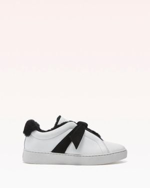 Alexandre Birman Clarita Sneaker Shearling - White