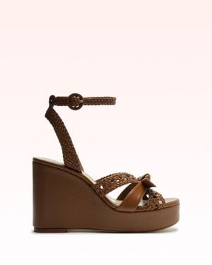 Alexandre Birman Suelita Woven Platform - Brown