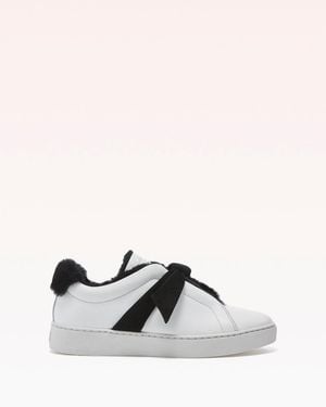 Alexandre Birman Clarita Sneaker Shearling - White