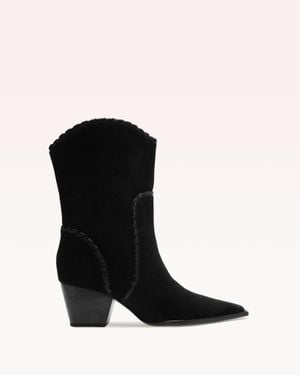 Alexandre Birman Victoria Bootie Saddle - Black