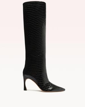 Alexandre Birman Kyra 85 Crocco Boot - Black