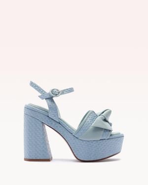 Alexandre Birman Maxi Clarita Raffia 120 - Blue