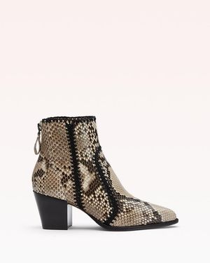 Alexandre Birman Benta 60 Python Bootie - Natural