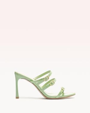 Alexandre Birman Poppy 85 Retro Green - White