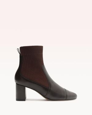 Alexandre Birman Becky Knit 60 Bootie - Brown