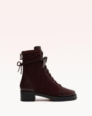 Alexandre Birman Quilted Clarita Combat Bootie 20 - Brown