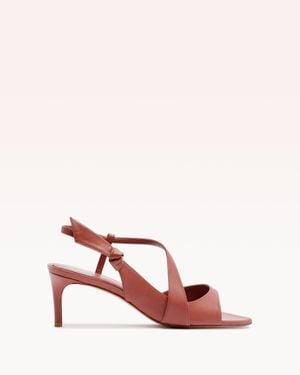 Alexandre Birman Clarita Asymmetric Sling 60 Sand - Pink