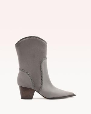 Alexandre Birman Victoria Saddle Bootie - Gray