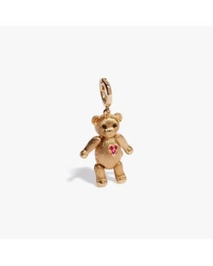 Annoushka 18ct Yellow Gold Teddy Bear Locket Charm Pendant - Metallic