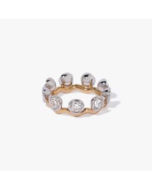 Annoushka 18Ct And 18Ct Whoopsie Daisy Bi-Colour Diamond Ring - White